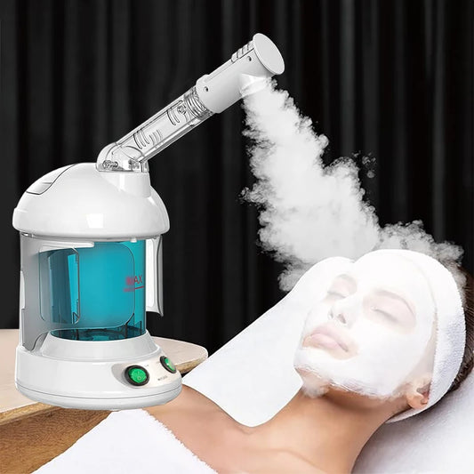 Nano Ionic Facial Steamer – Hot Mist Skin Hydration & Rejuvenation Device
