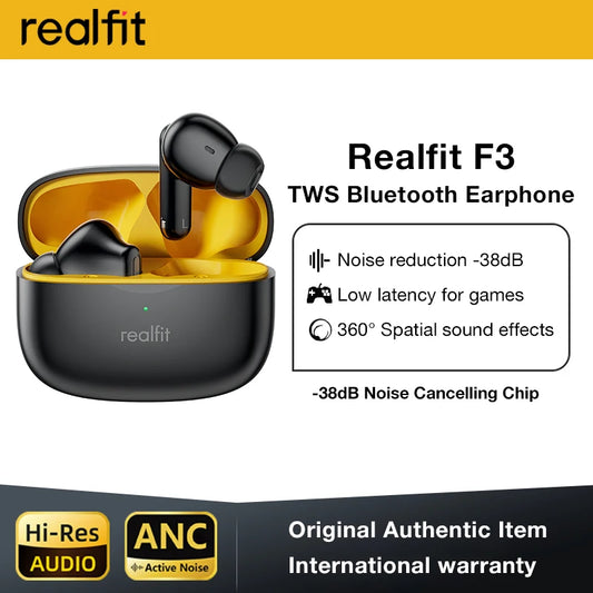 RealTone F3 – Premium ANC Wireless Earbuds