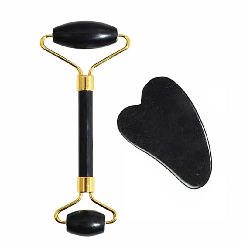 Pure Glow Jade Roller & Gua Sha Massage Set