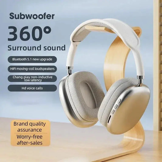 Wireless Bluetooth Over-Ear Headphones – HiFi Stereo with Mic, TF/AUX Support, Sports & Music Use