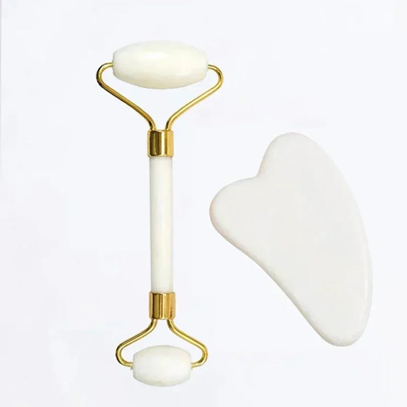 Pure Glow Jade Roller & Gua Sha Massage Set