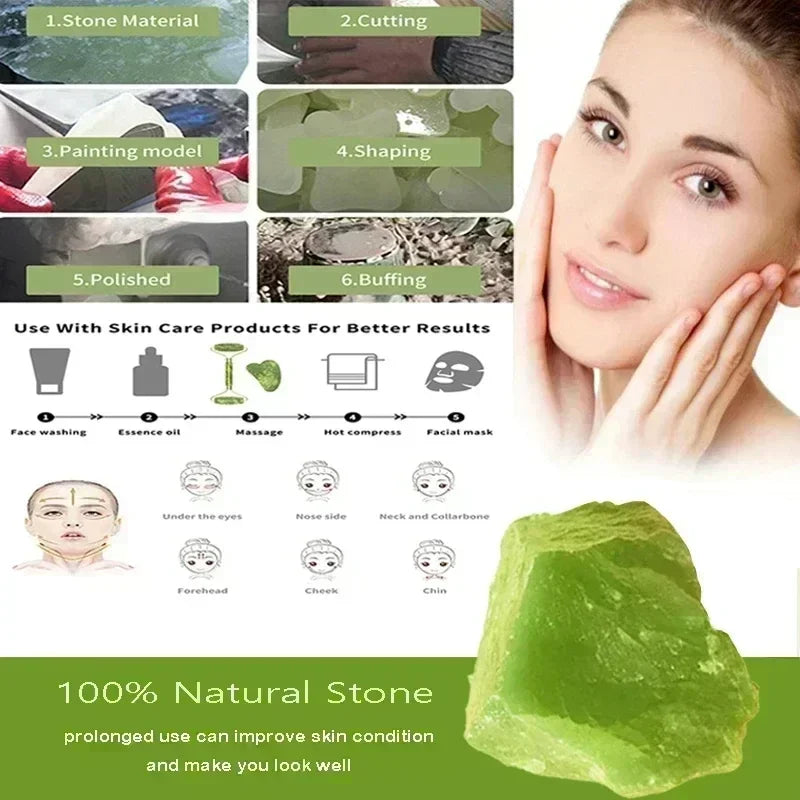 Pure Glow Jade Roller & Gua Sha Massage Set