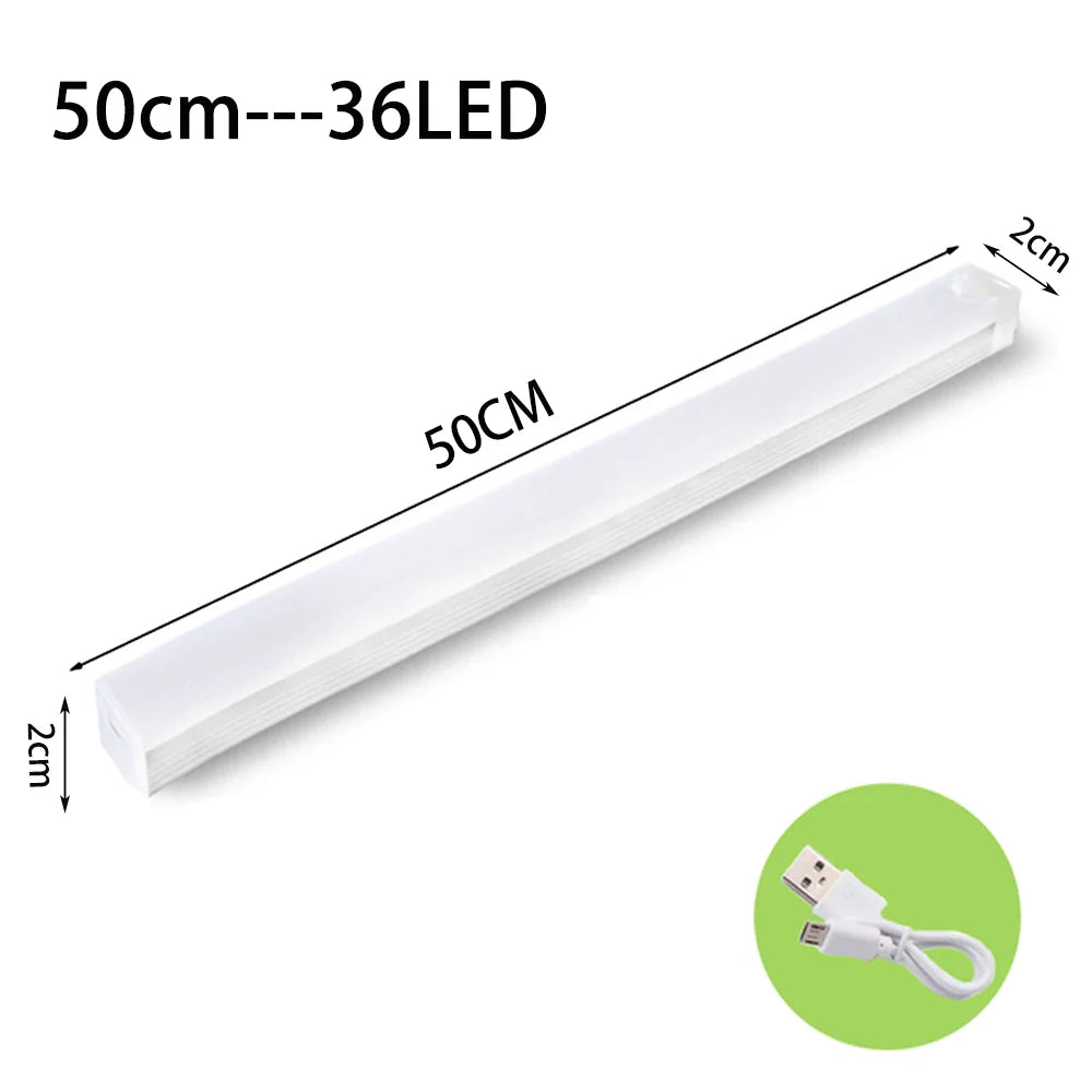 Motion Sensor LED Night Light – Wireless, Rechargeable, Type-C, for Cabinets & Stairs