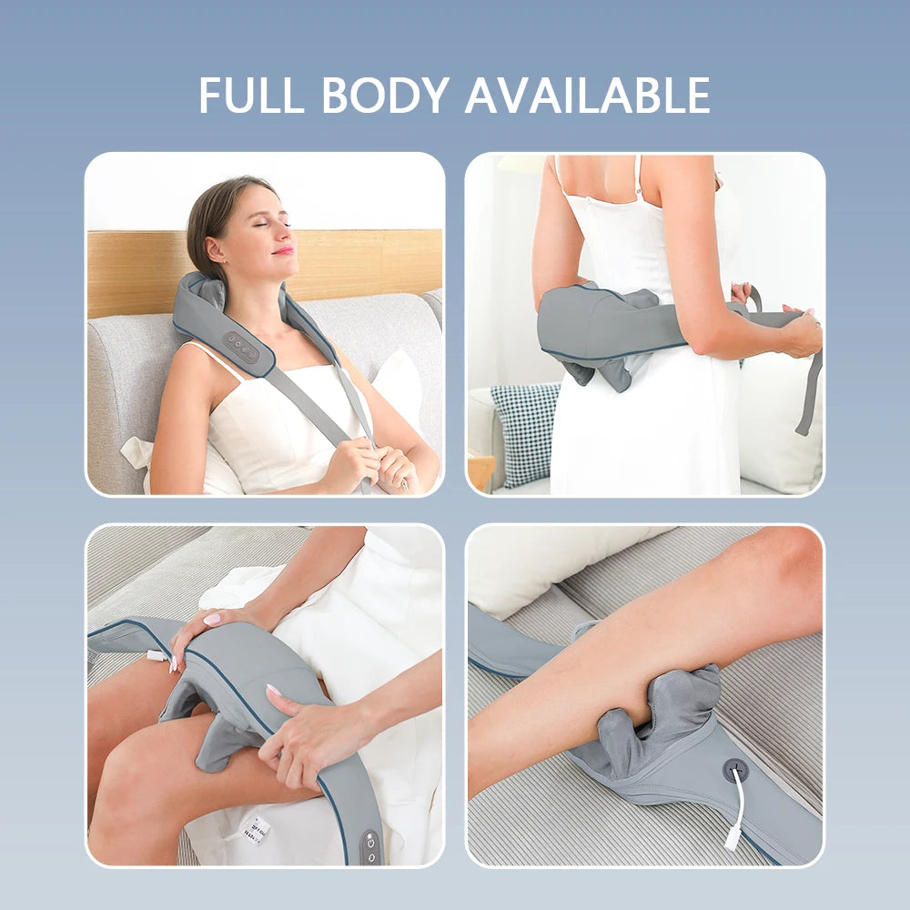 Pulse Wrap Heated Neck & Shoulder Massager