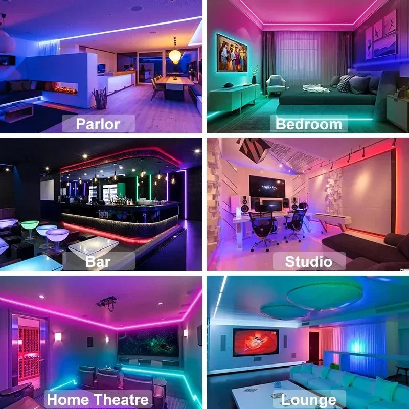 USB RGB LED Strip Lights – App Controlled, Colour Changing, Flexible Tape for TV & Room Decor