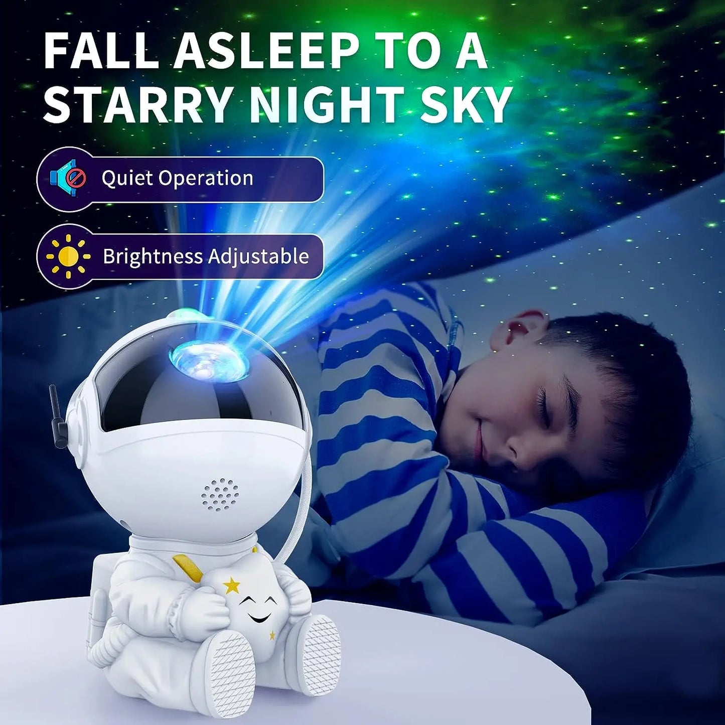 Astronaut Galaxy Projector – Starry Sky & Nebula LED Light for Kids & Bedroom Decor